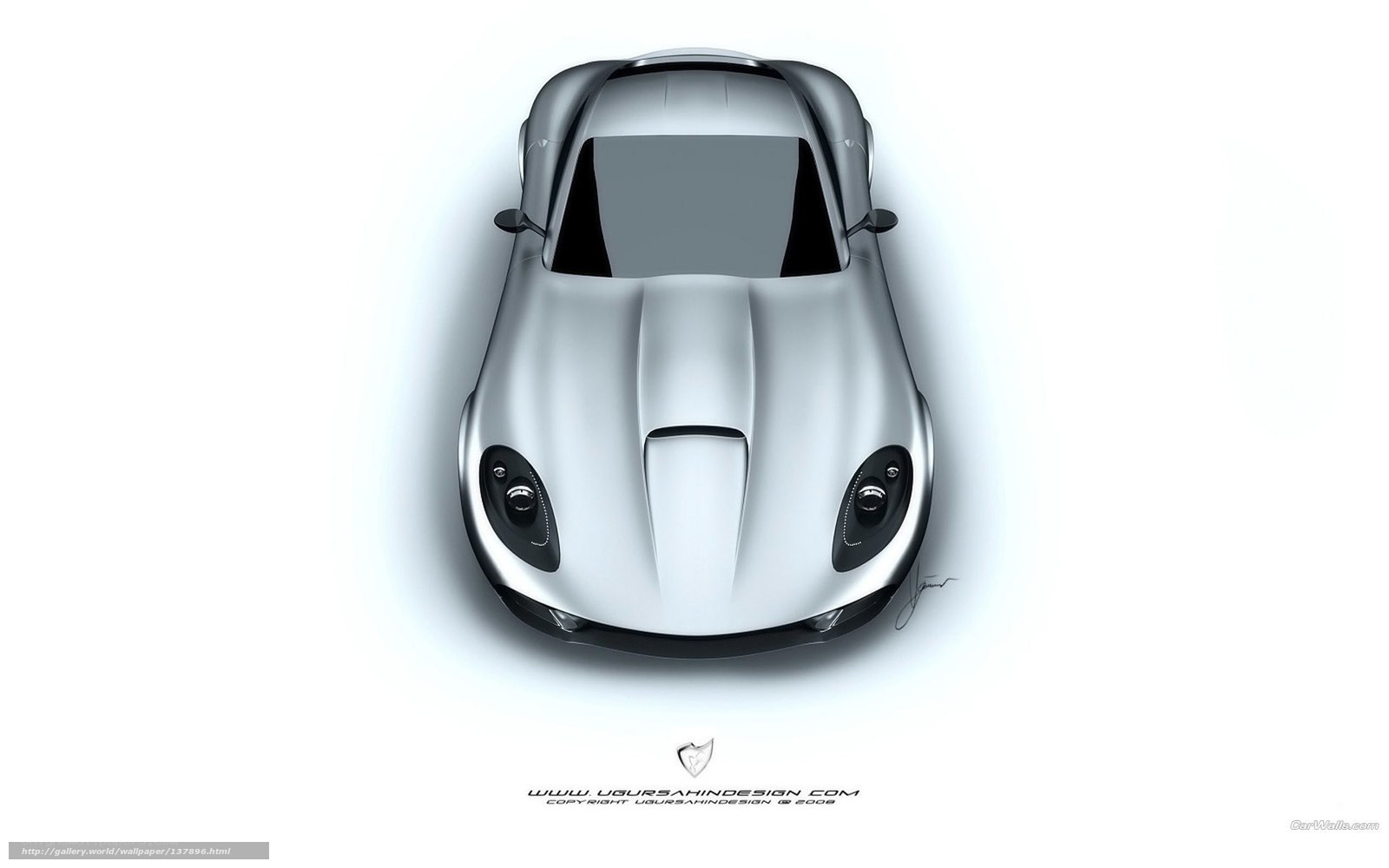 silver sports car design
