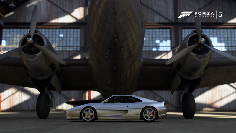 Silver Sports Car — Dramatic, 3d Render, Airplane