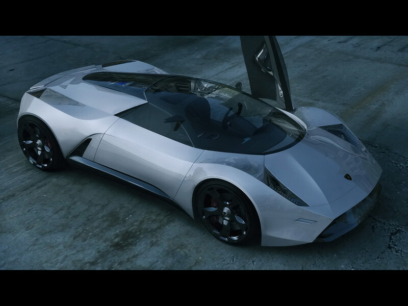 Silver Sports Car — Dramatic, 3d Render, Car Door