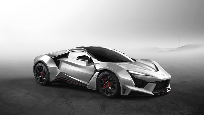 Silver Sports Car — Dramatic, 3d Render, Fog