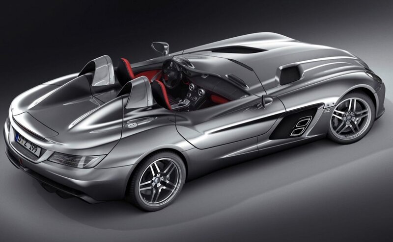 Silver Sports Car — Dramatic, 3d Render, Red Interior