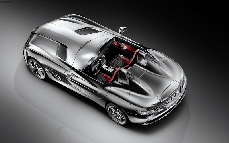 Silver Sports Car — Dramatic, 3d Render, Red Seats
