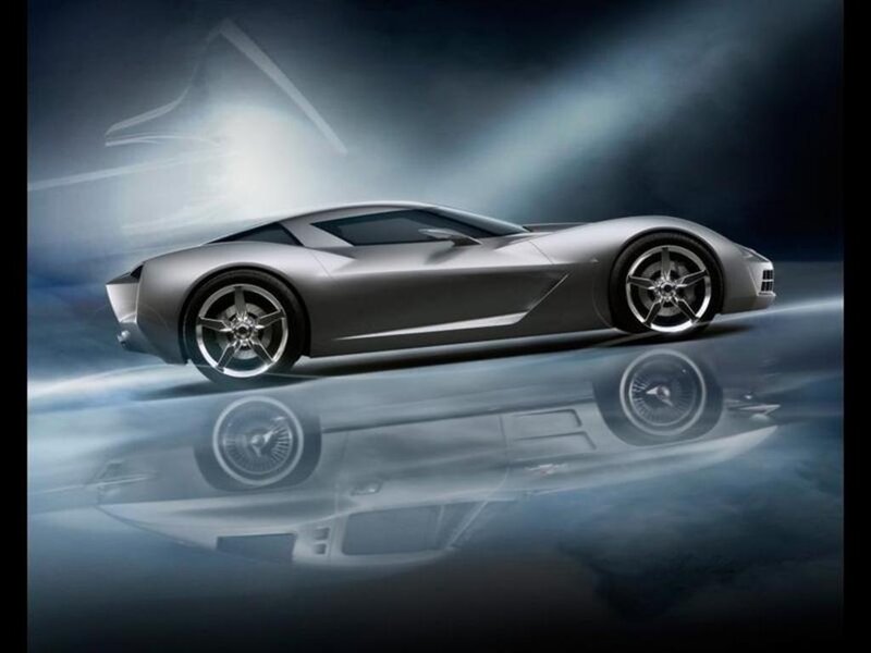 Silver Sports Car — Dramatic, 3d Render, Reflection, Light