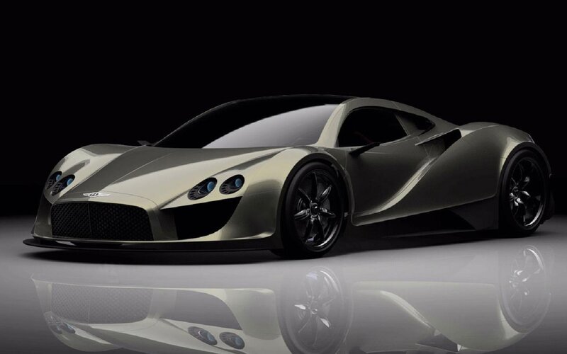 Silver Sports Car — Dramatic, 3d Render, Reflection