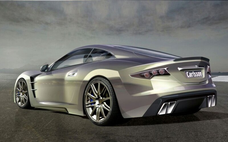 Silver Sports Car — Dramatic, 3d Render, Sky, Road