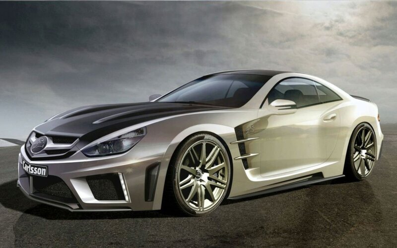 Silver Sports Car — Dramatic, 3d Render, Sky