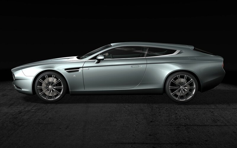Silver Sports Car — Dramatic, 3d Render, Wheel, Side Mirror