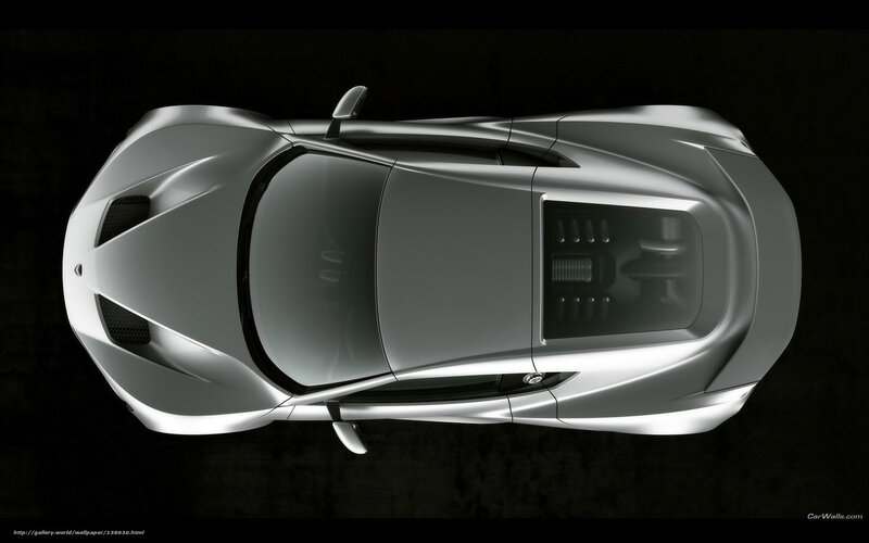 Silver Sports Car — Dramatic, 3d Render, Windshield