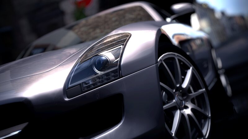 Silver Sports Car — Dramatic, Afternoon, 3d Render