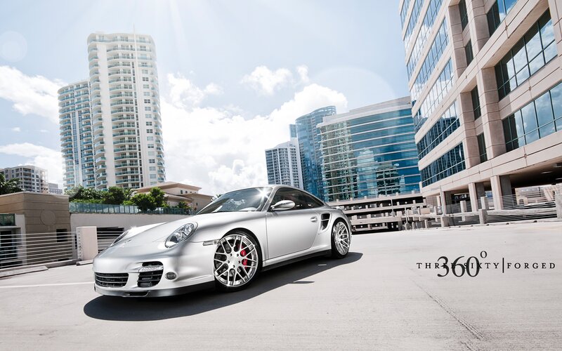 Silver Sports Car — Dramatic, Afternoon, Photograph, Buildings, City