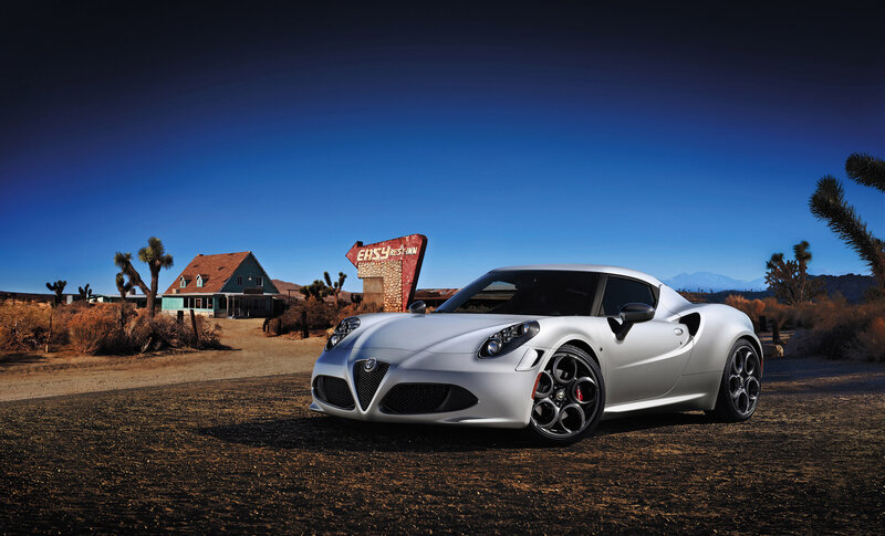 Silver Sports Car — Dramatic, Afternoon, Photograph, Desert