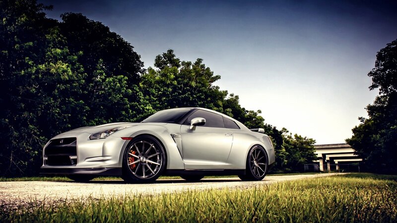 Silver Sports Car — Dramatic, Afternoon, Photograph, Trees