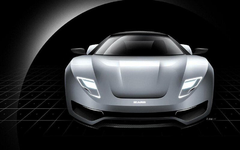 Silver Sports Car — Dramatic, Digital Art, Headlights