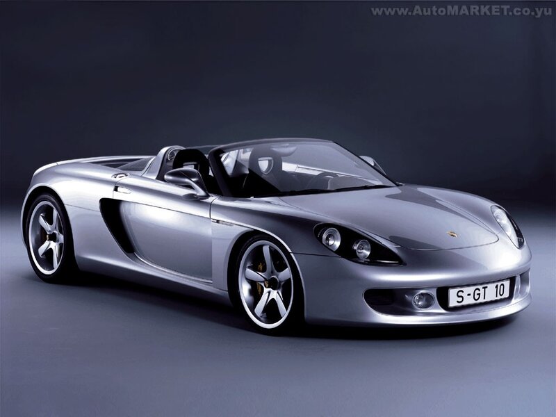 Silver Sports Car — Dramatic, License Plate