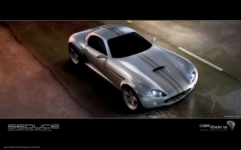 Silver Sports Car — Dramatic, Night, Digital Art, Road