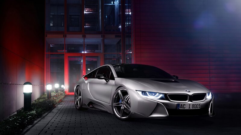 Silver Sports Car — Dramatic, Night, Photograph, Building, Lights