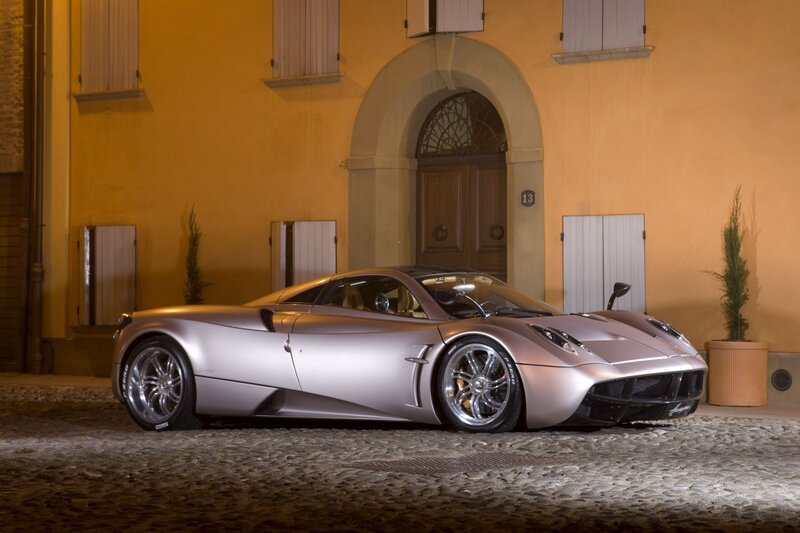 Silver Sports Car — Dramatic, Night, Photograph, Building