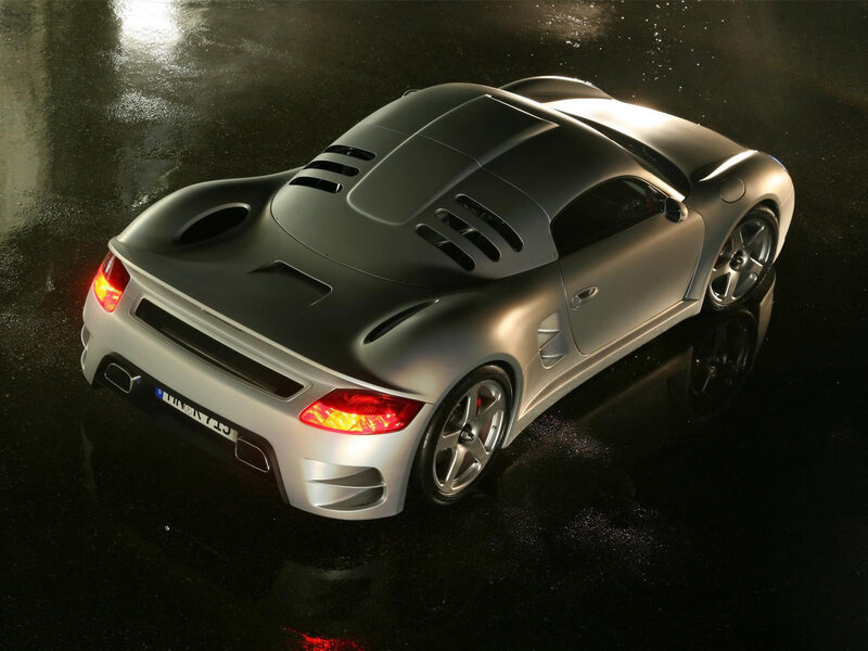 Silver Sports Car — Dramatic, Night, Photograph