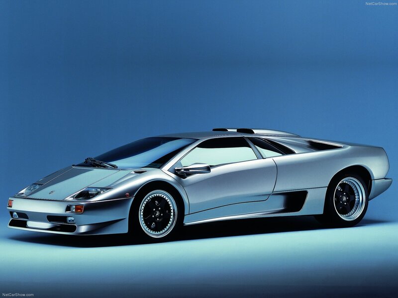 Silver Sports Car — Dramatic, Photograph, Blue Background