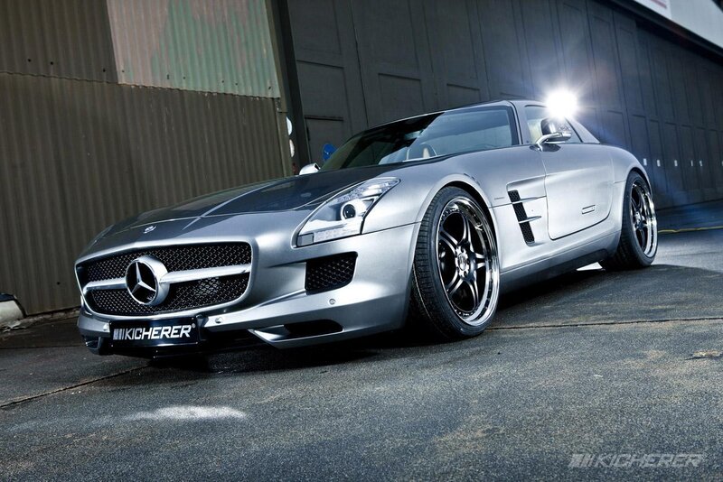 Silver Sports Car — Dramatic, Photograph, Building