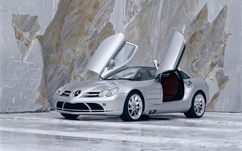 Silver Sports Car — Dramatic, Photograph, Car Door, Rock Wall