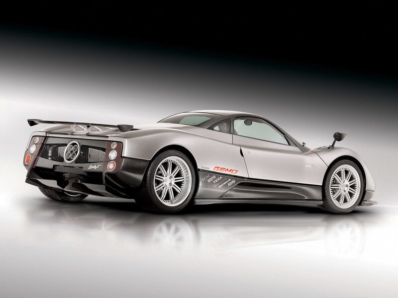 Silver Sports Car — Dramatic, Photograph, Carbon Fiber, Rear Wing, Side Mirror