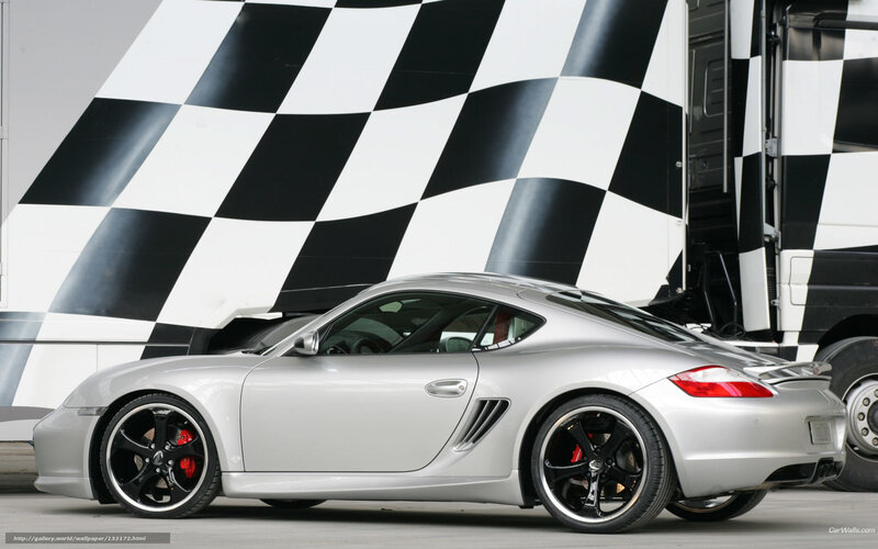 Silver Sports Car — Dramatic, Photograph, Checkered Flag
