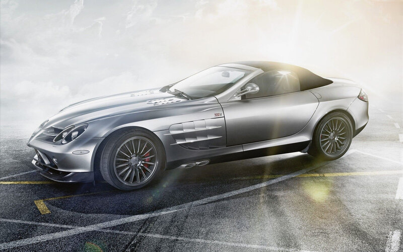 Silver Sports Car — Dramatic, Photograph, Convertible