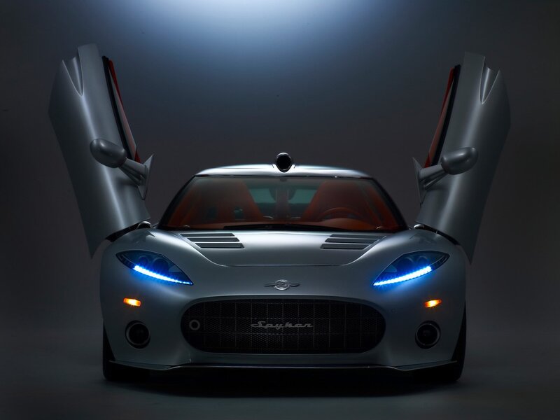 Silver Sports Car — Dramatic, Photograph, Doors, Headlights