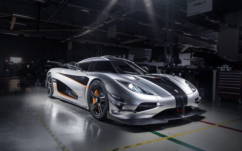 Silver Sports Car — Dramatic, Photograph, Garage, Workshop