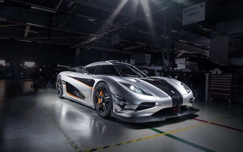Silver Sports Car — Dramatic, Photograph, Garage, Workshop, Tool Chest