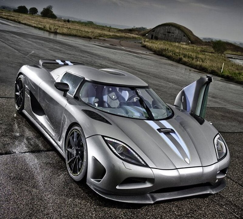 Silver Sports Car — Dramatic, Photograph, Open Door, Runway