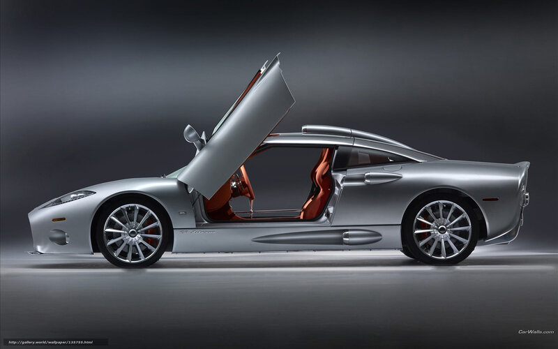 Silver Sports Car — Dramatic, Photograph, Open Door