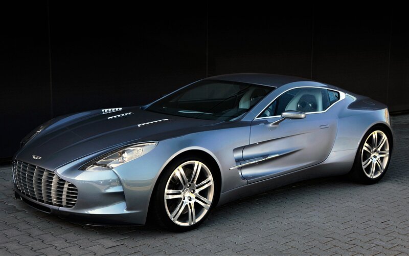 Silver Sports Car — Dramatic, Photograph, Pavement, Wall