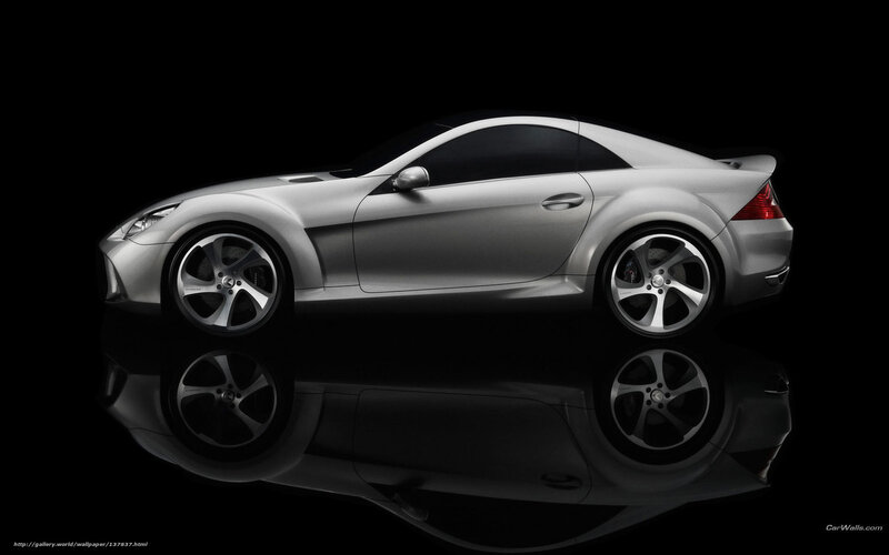 Silver Sports Car — Dramatic, Photograph, Reflection