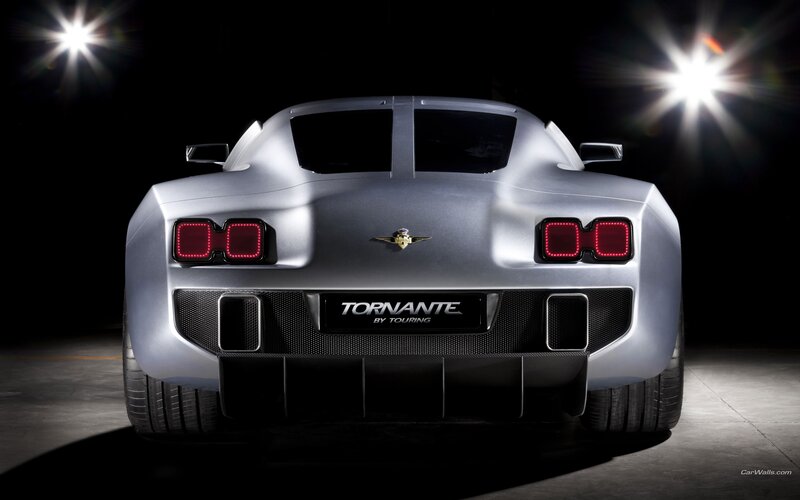 Silver Sports Car — Dramatic, Photograph, Taillights, Logo
