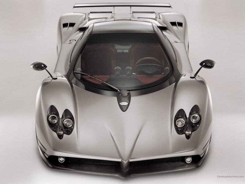 Silver Sports Car — Dramatic, Photograph, Windshield, Headlights, Carbon Fiber