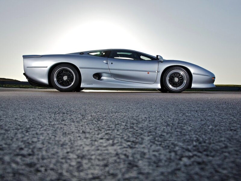 Silver Sports Car — Dramatic, Sunset, Photograph, Asphalt, Sky
