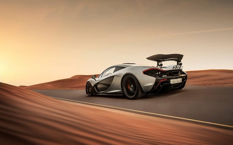 Silver Sports Car — Dramatic, Sunset, Photograph, Desert