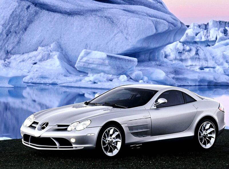 Silver Sports Car — Dramatic, Sunset, Photograph, Iceberg