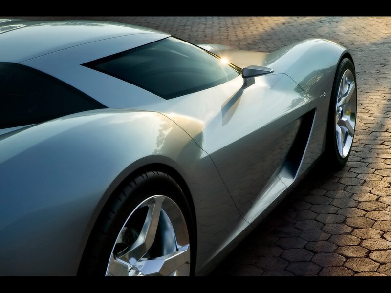 Silver Sports Car — Dramatic, Sunset, Photograph, Pavement