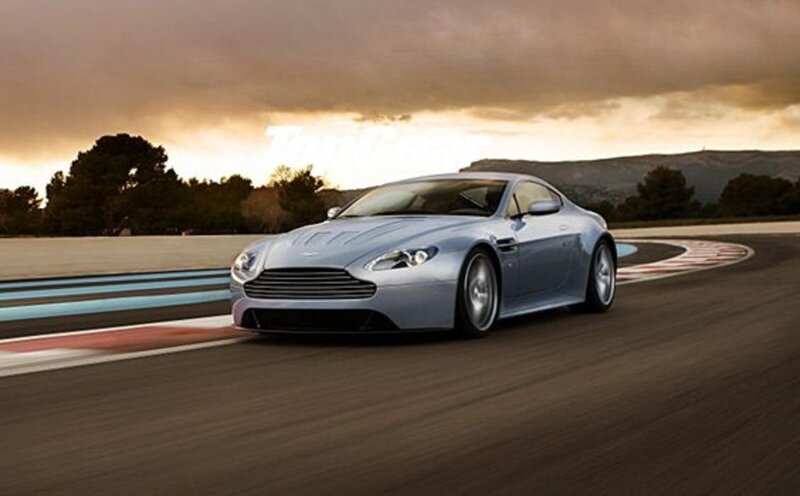 Silver Sports Car — Dramatic, Sunset, Photograph, Race Track