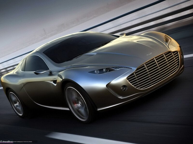 Silver Sports Car — Dynamic, 3d Render, Road, Grille