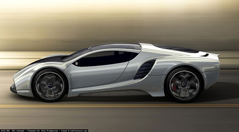 Silver Sports Car — Dynamic, 3d Render, Road, Wheels