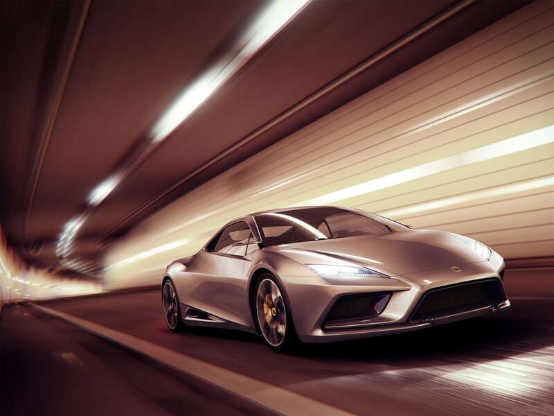 Silver Sports Car — Dynamic, 3d Render