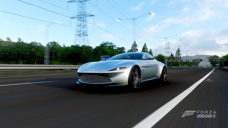 Silver Sports Car — Dynamic, Afternoon, 3d Render, Highway