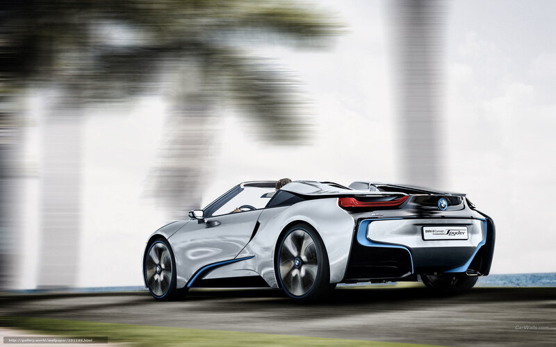 Silver Sports Car — Dynamic, Afternoon, 3d Render, Palm Tree