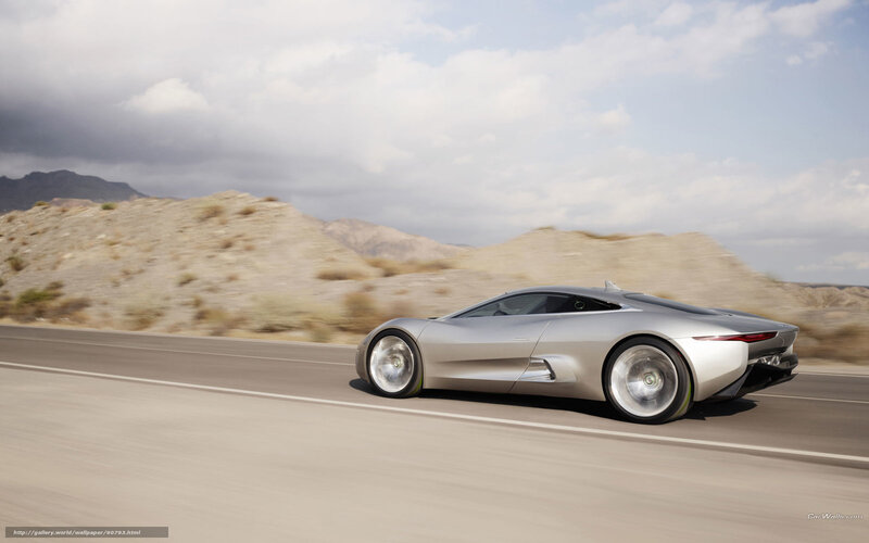 Silver Sports Car — Dynamic, Afternoon, 3d Render, Road, Mountains
