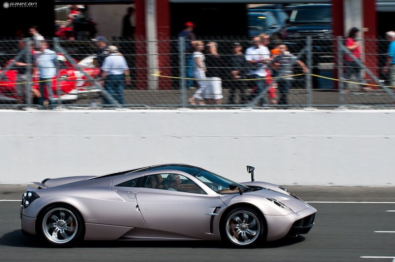 Silver Sports Car — Dynamic, Afternoon, Photograph, Race Track, Spectators