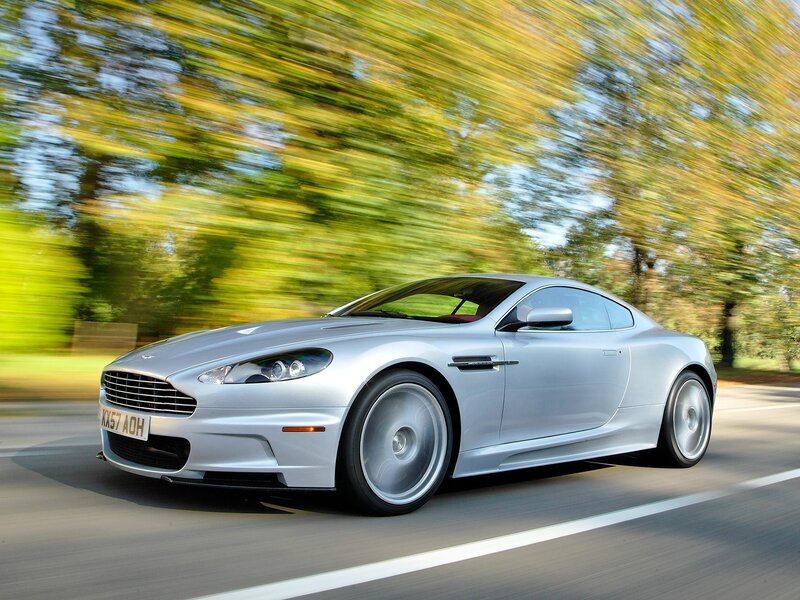 Silver Sports Car — Dynamic, Autumn, Photograph